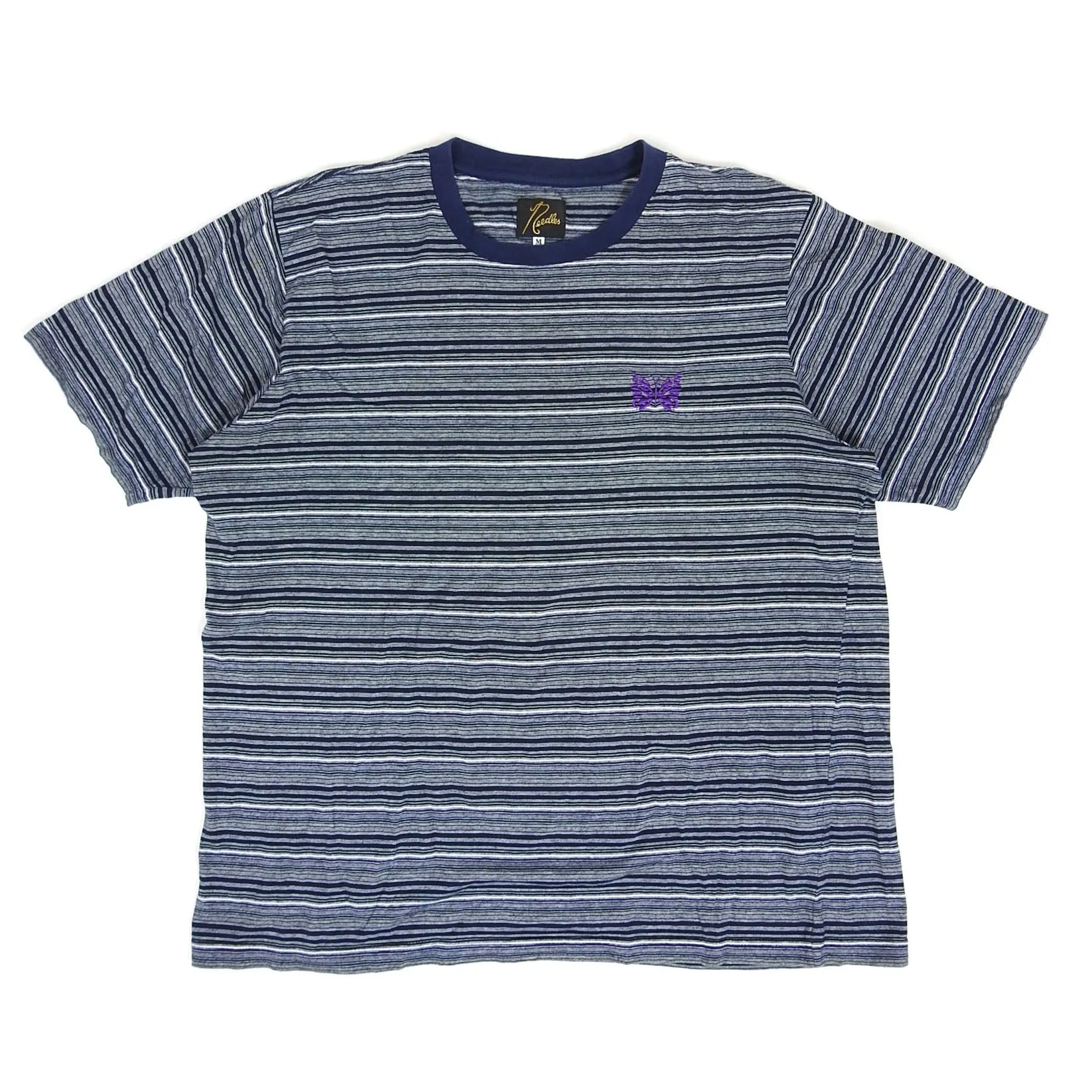 Needles Striped T-Shirt Size Medium