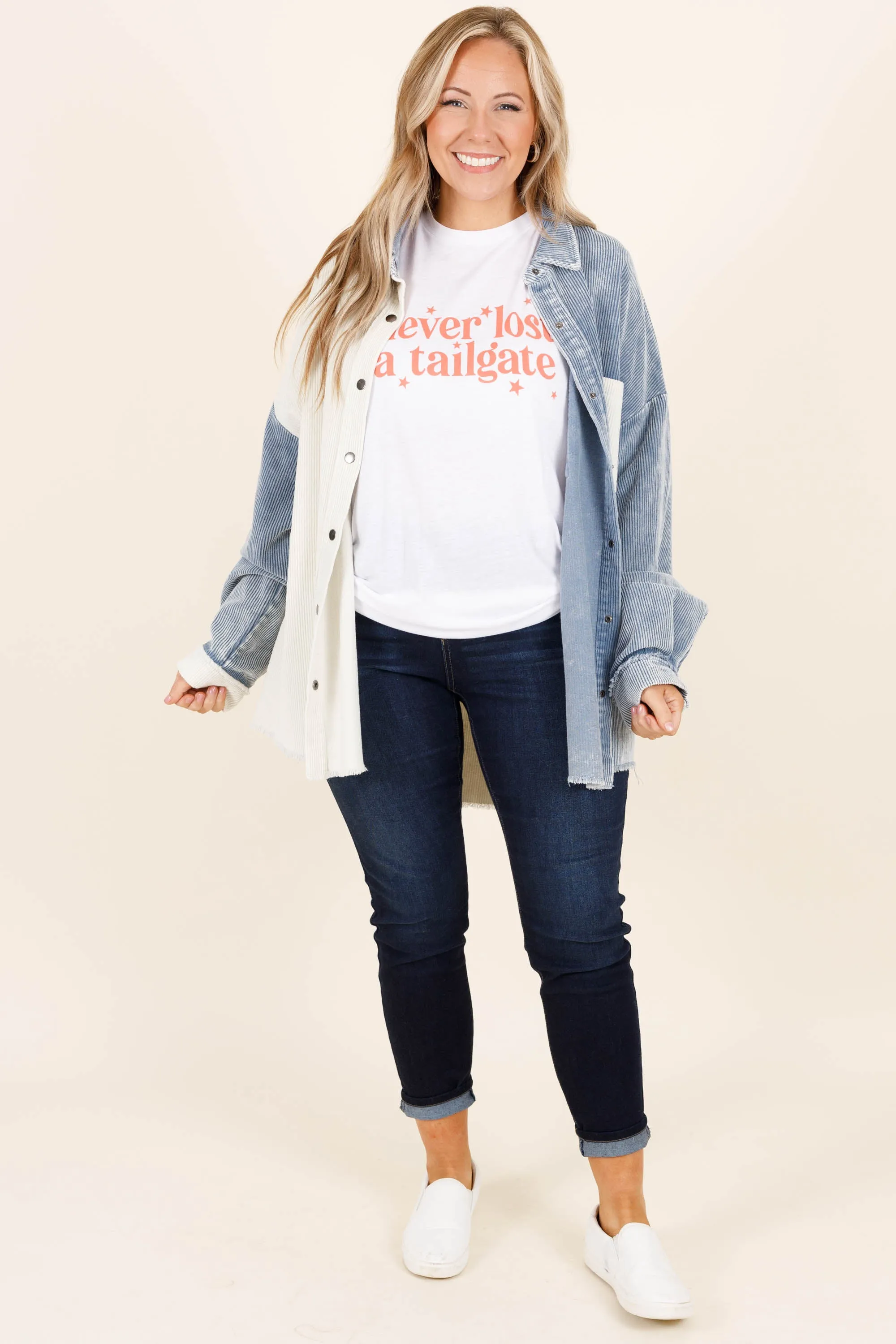 Never Lost A Tailgate Tee, White