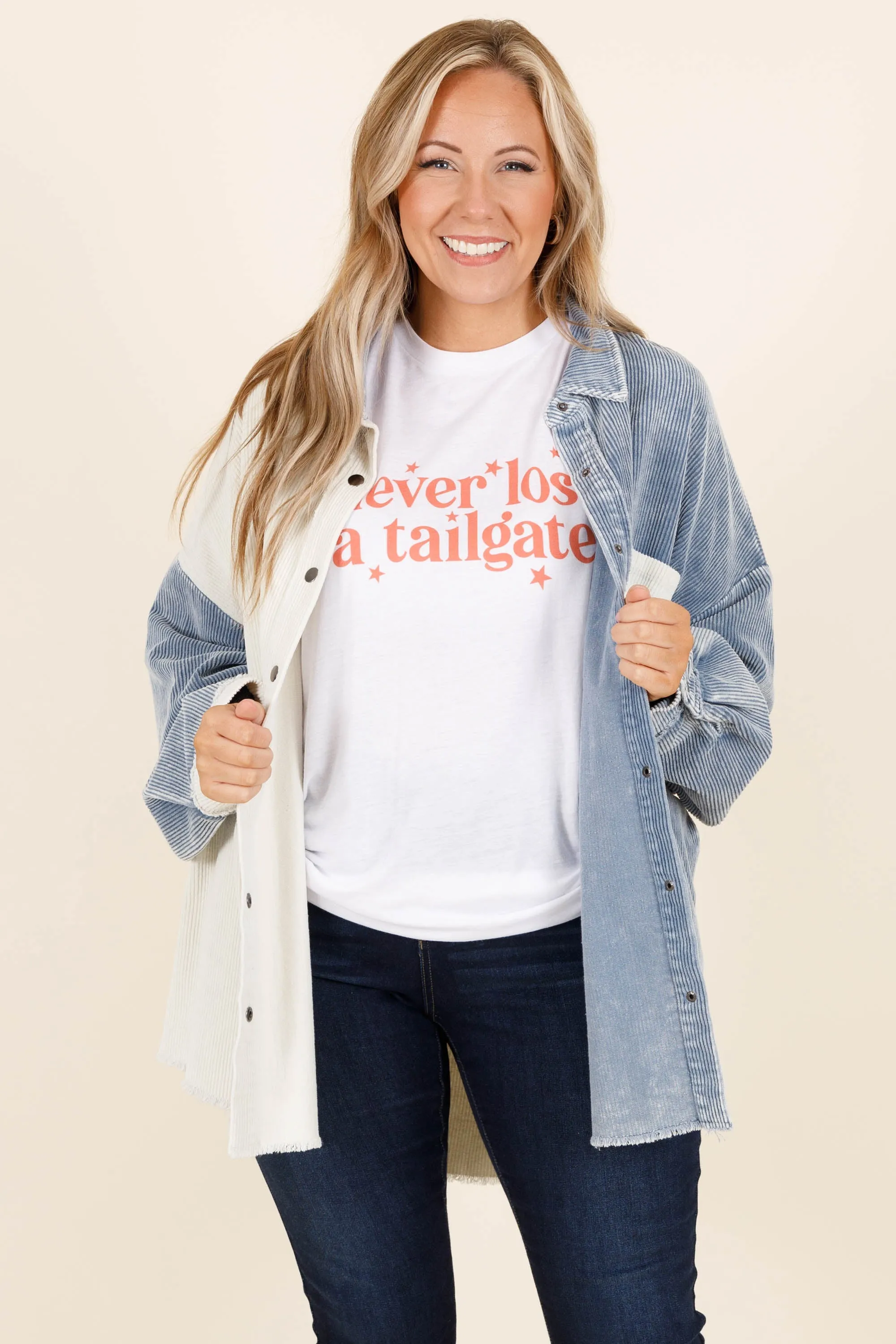 Never Lost A Tailgate Tee, White