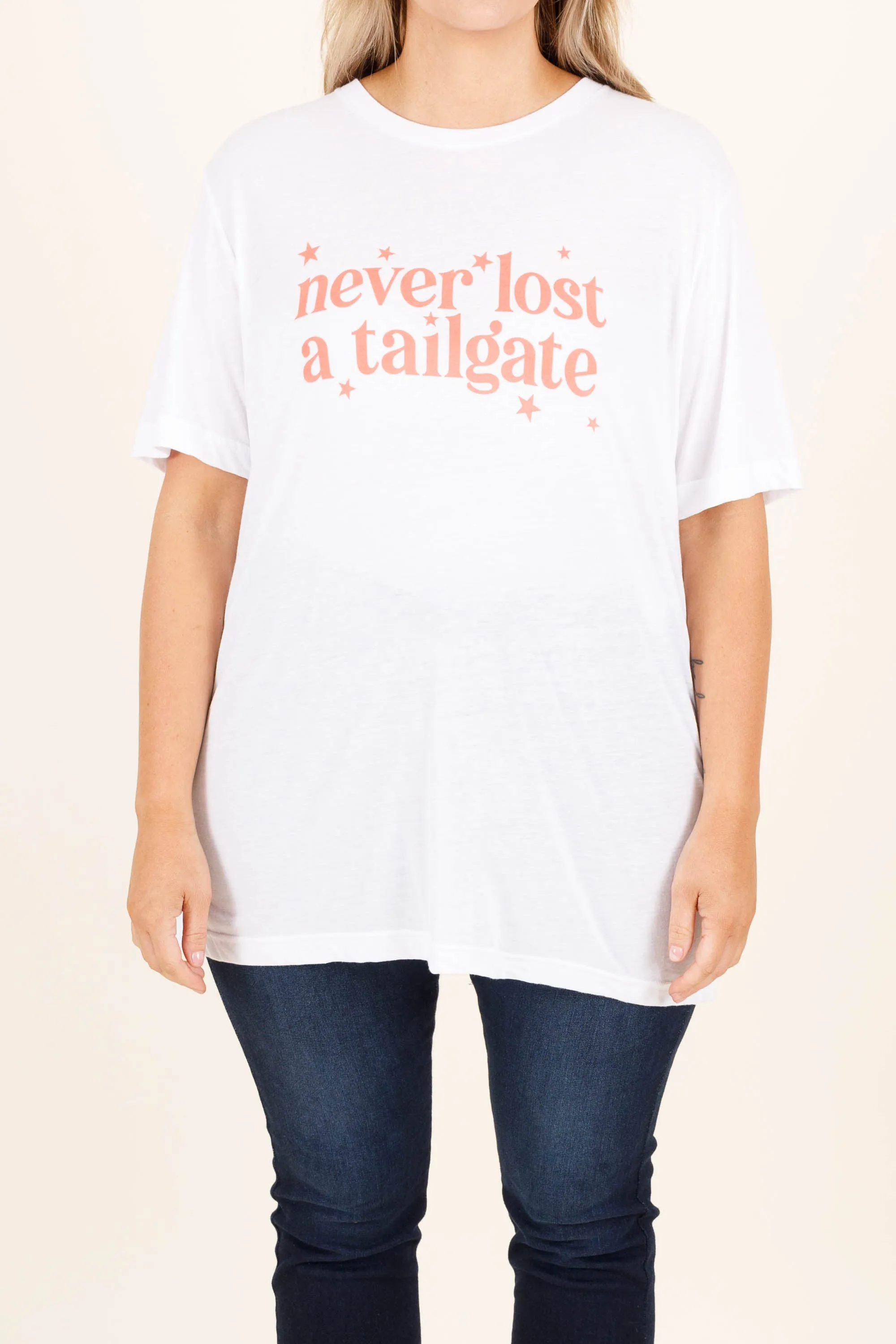 Never Lost A Tailgate Tee, White
