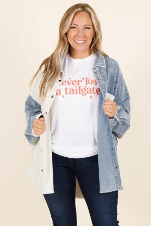 Never Lost A Tailgate Tee, White