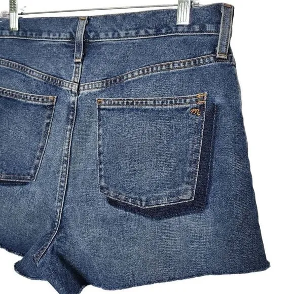 New Madewell The Perfect Jean Short Shadow Pocket Size 29
