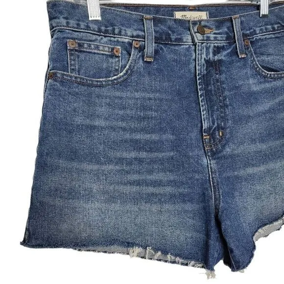 New Madewell The Perfect Jean Short Shadow Pocket Size 29
