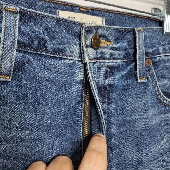 New Madewell The Perfect Jean Short Shadow Pocket Size 29