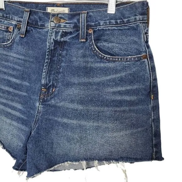 New Madewell The Perfect Jean Short Shadow Pocket Size 29
