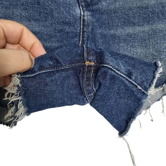 New Madewell The Perfect Jean Short Shadow Pocket Size 29