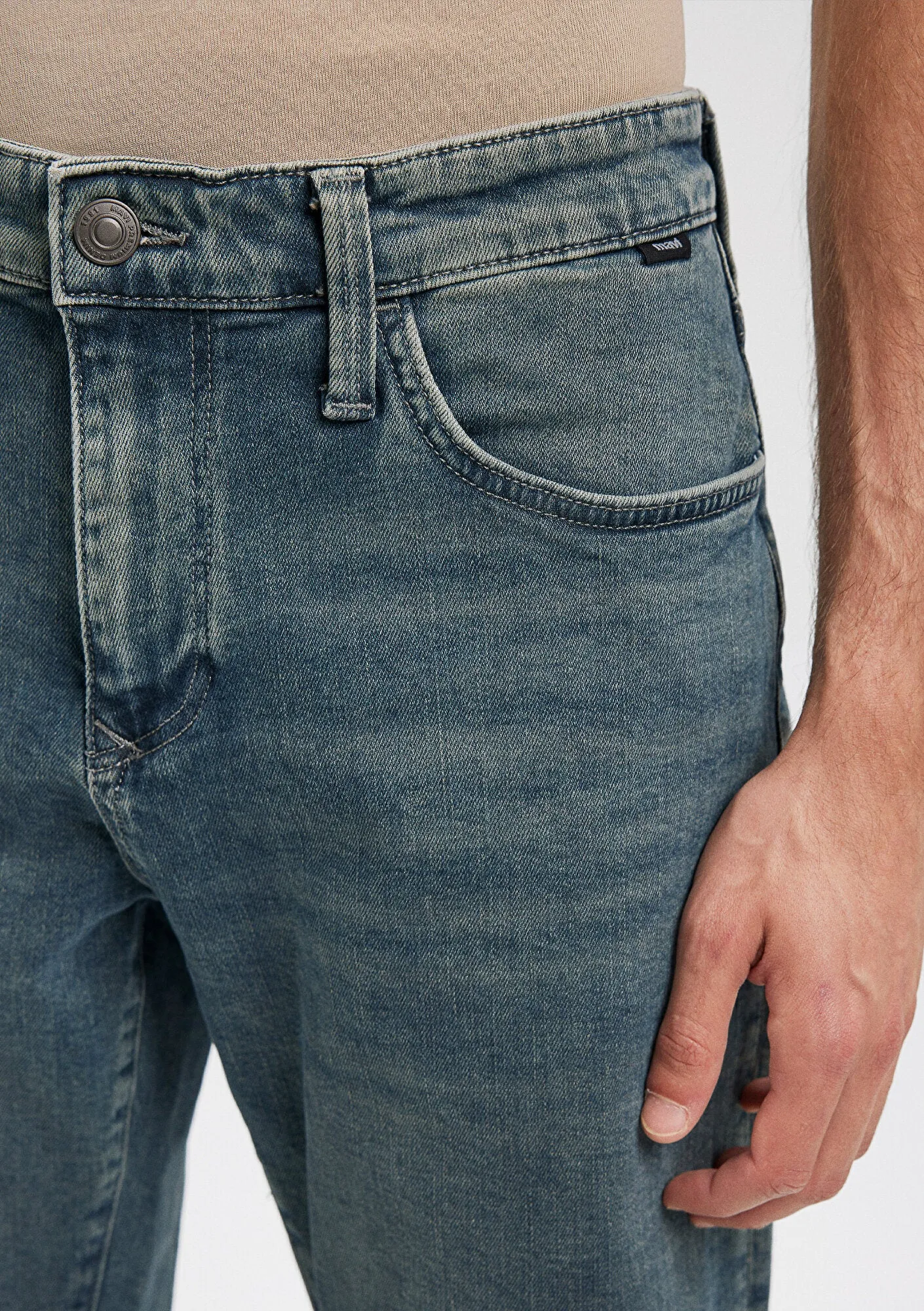 Nicholas Foggy Shaded Mavi Black Jean Shorts