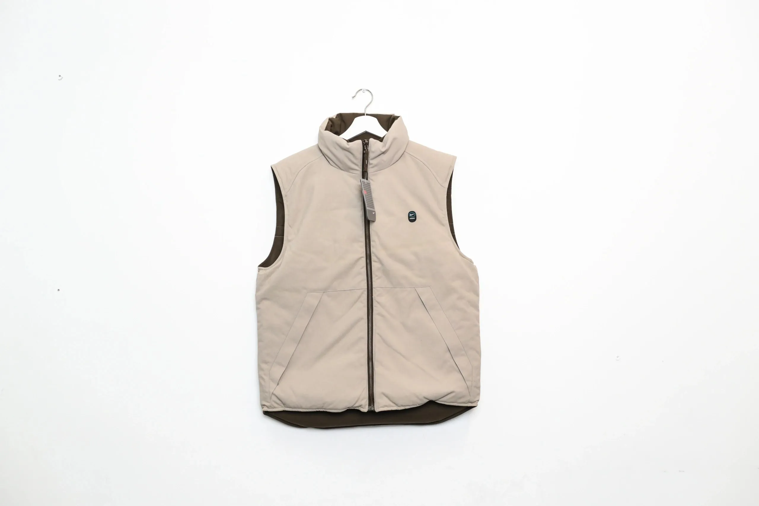 Nike Retro Reversible Gilet Brown/Cream Medium