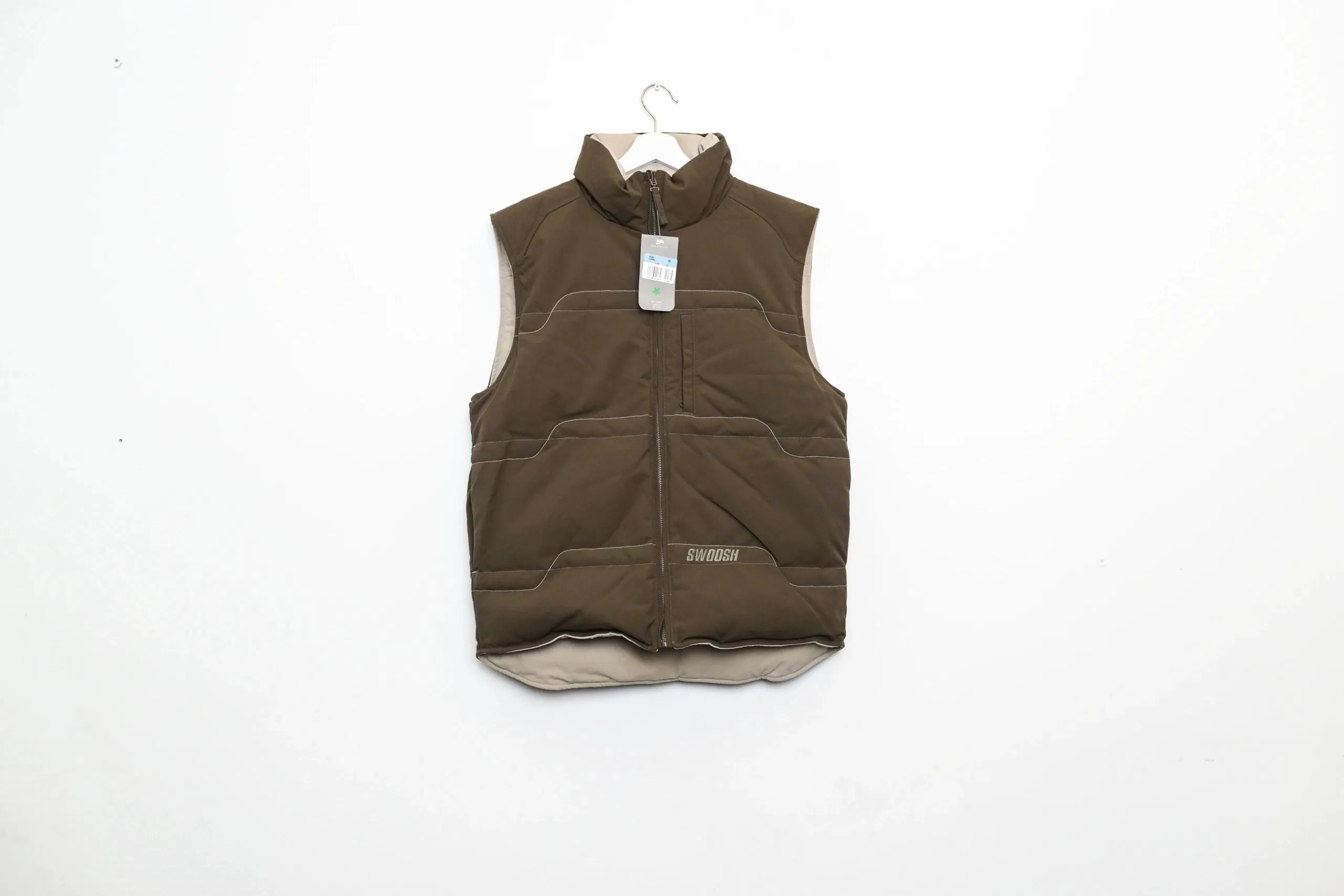 Nike Retro Reversible Gilet Brown/Cream Medium