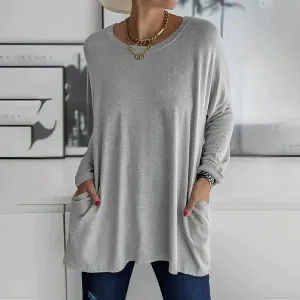 Nora® | Long Sleeve T-Shirt With Pockets