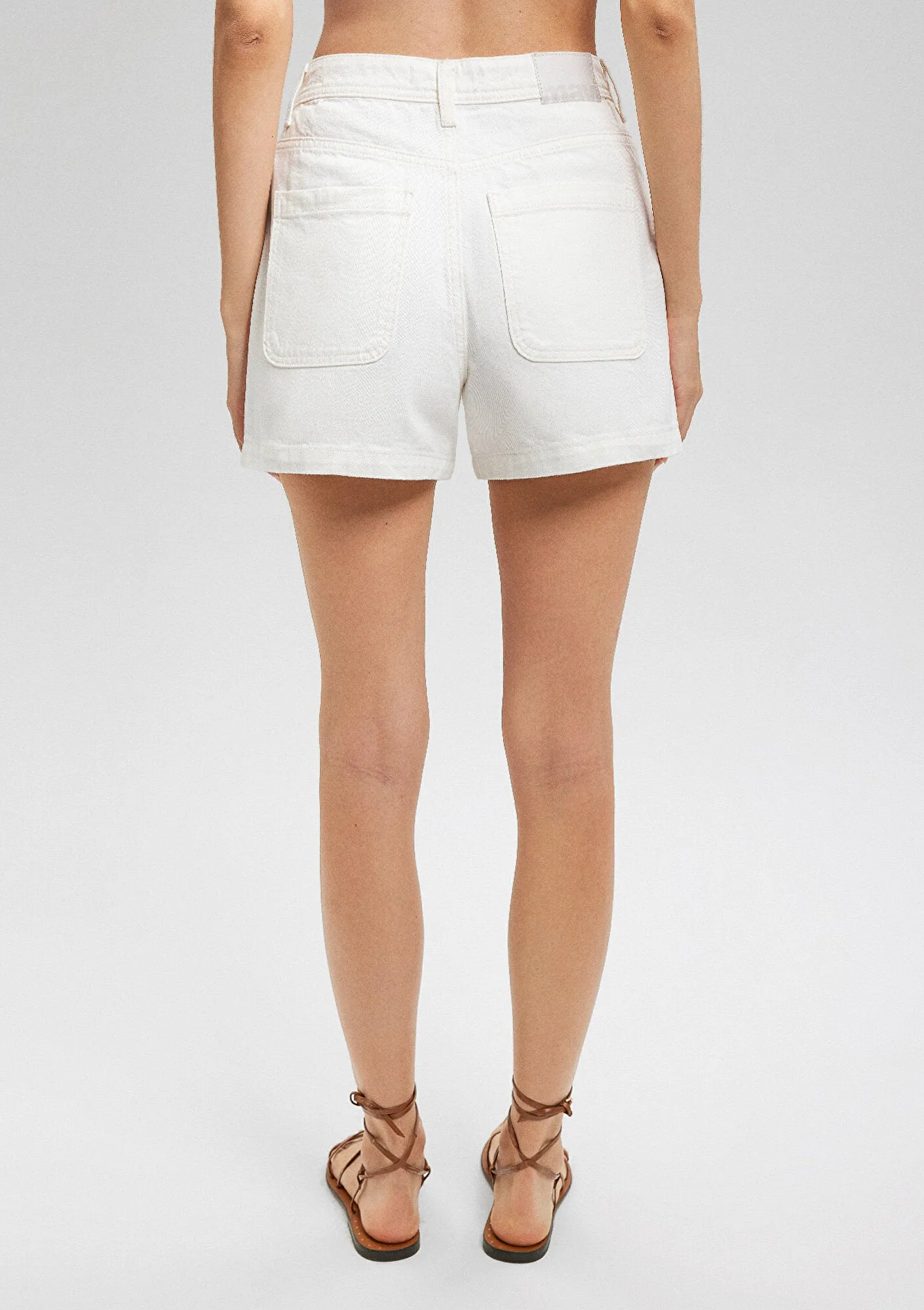 Nova White Denim Jean Shorts