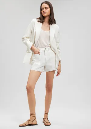 Nova White Denim Jean Shorts