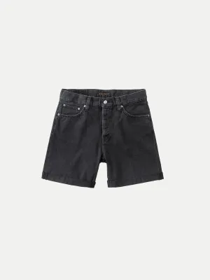 【Nudie Jeans】Josh Shorts Black Water／12.5oz／有機棉 水洗牛仔短褲