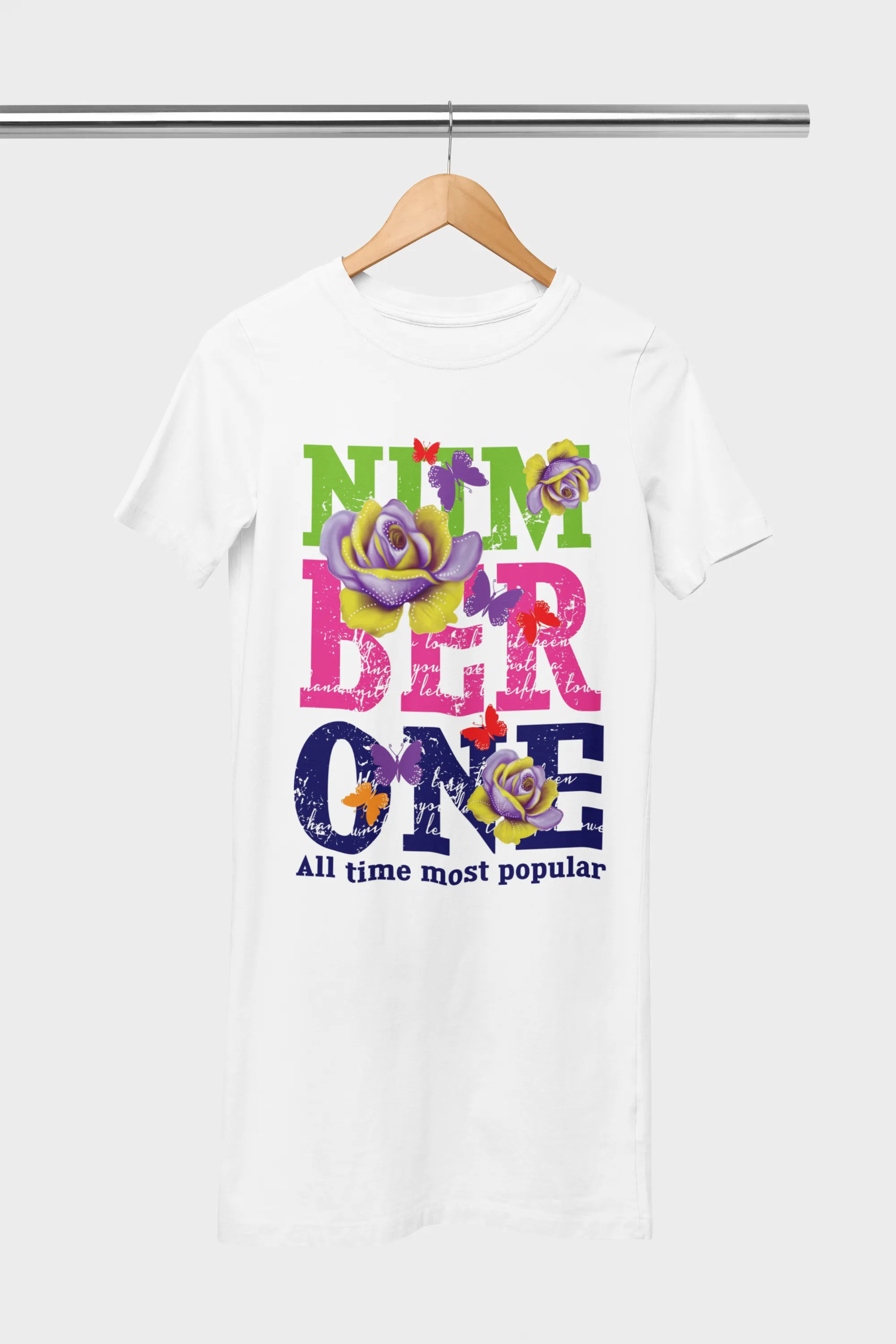Number One White T-Shirt Dress For Women