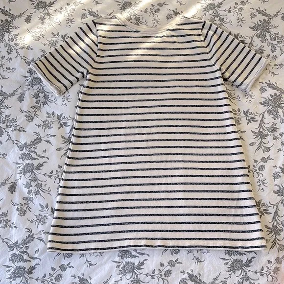 NWOT! French Connection Normandy Stripe Jersey T-Shirt Dress