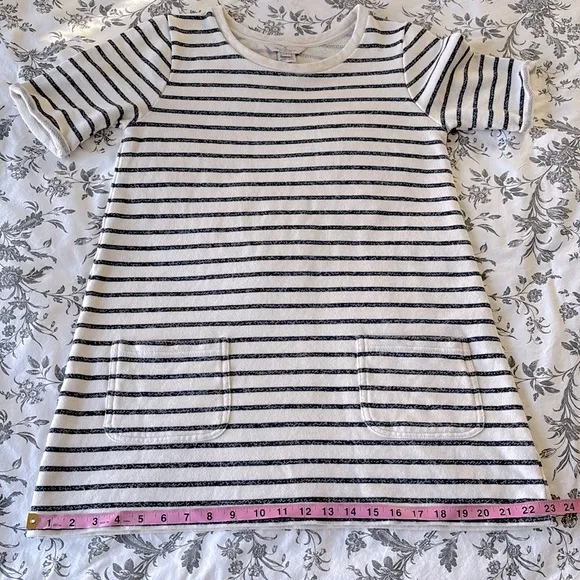 NWOT! French Connection Normandy Stripe Jersey T-Shirt Dress