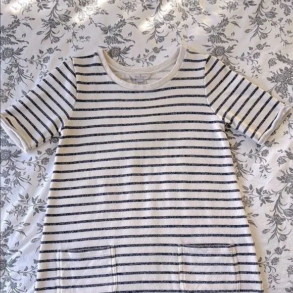 NWOT! French Connection Normandy Stripe Jersey T-Shirt Dress
