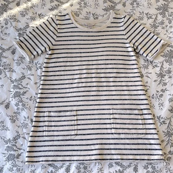 NWOT! French Connection Normandy Stripe Jersey T-Shirt Dress