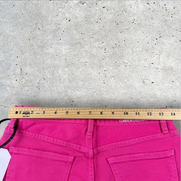 NWT Current/Elliott The Boyfriend Cutoff Denim Shorts, Fandango Pink - Size 23