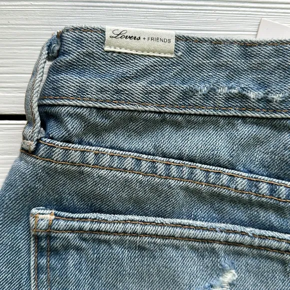 NWT Lovers   Friends High Waisted Jack Shorts in Westerly Wash size 26