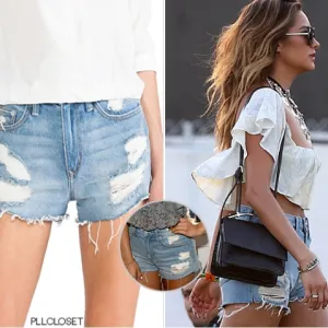 NWT Lovers   Friends High Waisted Jack Shorts in Westerly Wash size 26