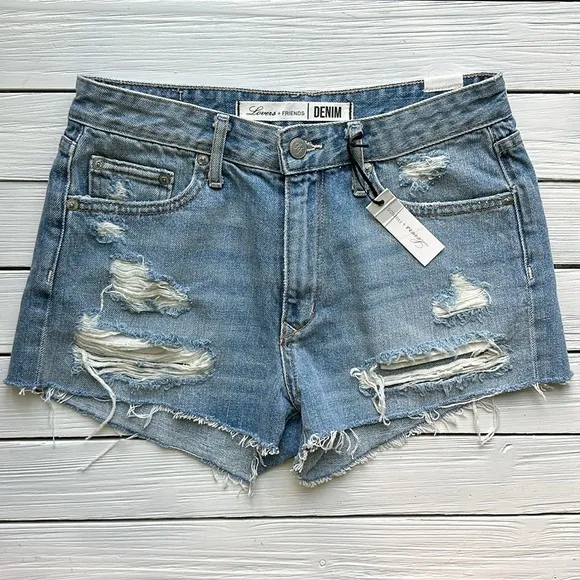 NWT Lovers   Friends High Waisted Jack Shorts in Westerly Wash size 26