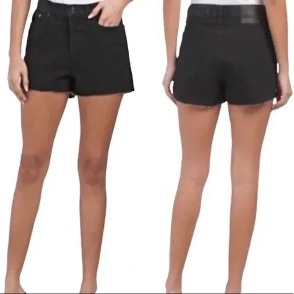 NWT Rag &amp; Bone Maya High Rise Jean Denim Shorts, Black Wash, Women’s Size 29