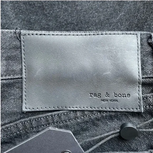 NWT Rag &amp; Bone Maya High Rise Jean Denim Shorts, Black Wash, Women’s Size 29