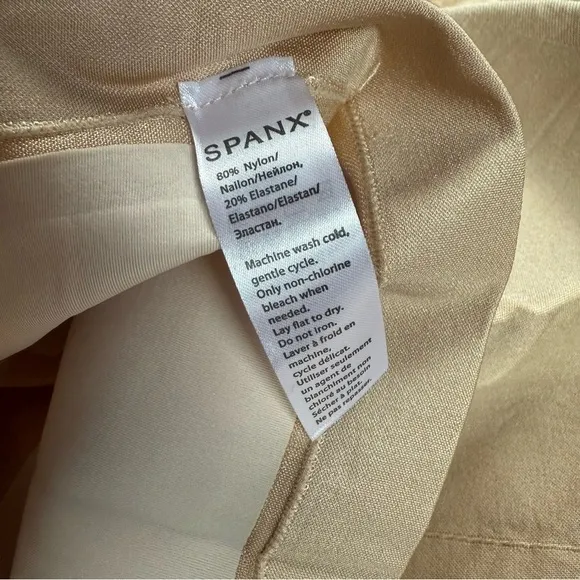 NWT SPANX women’s oncore high waisted mid thigh shorts size large Shapewear nude