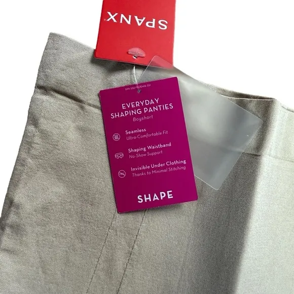 NWT SPANX women’s oncore high waisted mid thigh shorts size large Shapewear nude