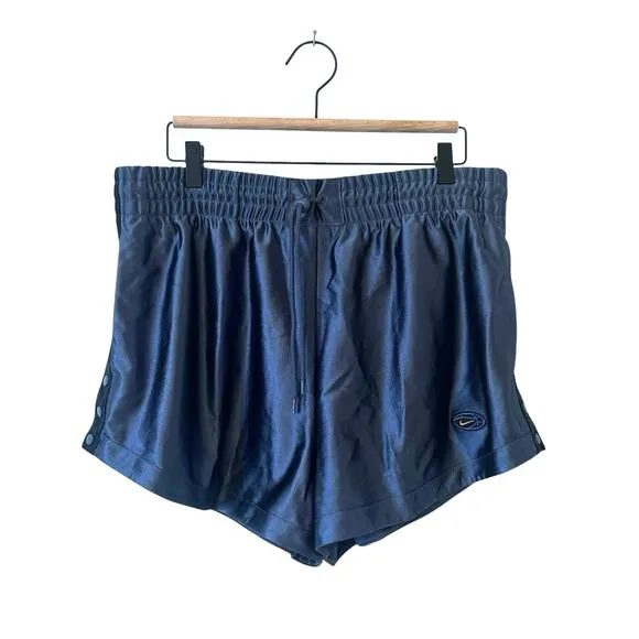 NWT Women's Nike Sportswear Circa 96 High-Waisted Breakaway Shorts Blue Size L