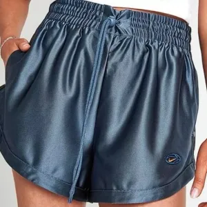 NWT Women's Nike Sportswear Circa 96 High-Waisted Breakaway Shorts Blue Size L