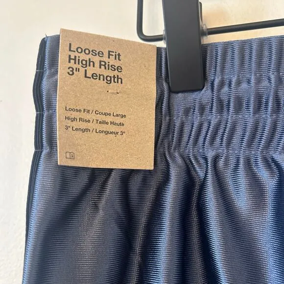 NWT Women's Nike Sportswear Circa 96 High-Waisted Breakaway Shorts Blue Size L