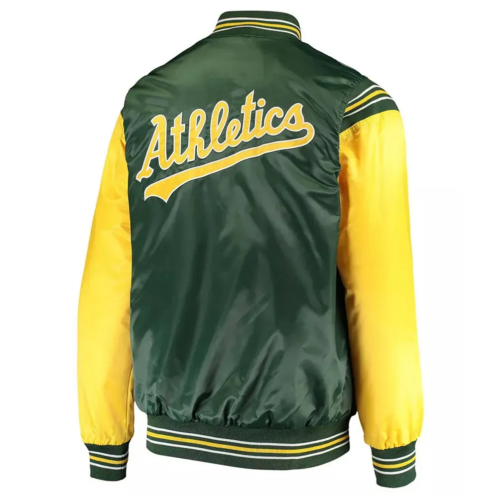 Oakland Athletics Enforce Varsity Satin Jacket