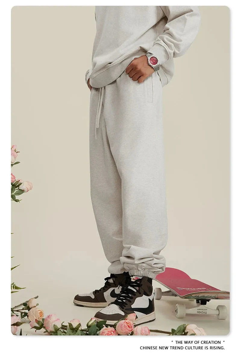 Obsidian Phoenix Luxury 440gsm Heavyweight Sweatpants - Unisex Loose-Fit Casual Sport Joggers
