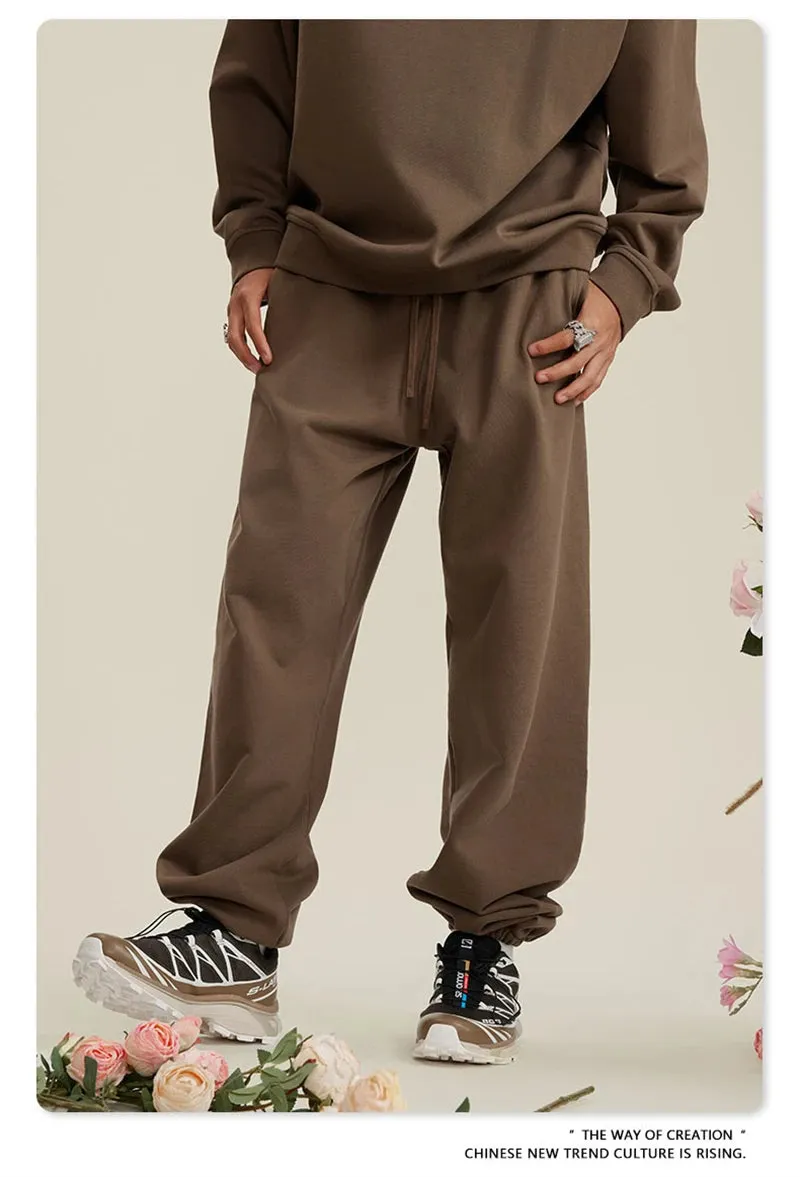 Obsidian Phoenix Luxury 440gsm Heavyweight Sweatpants - Unisex Loose-Fit Casual Sport Joggers