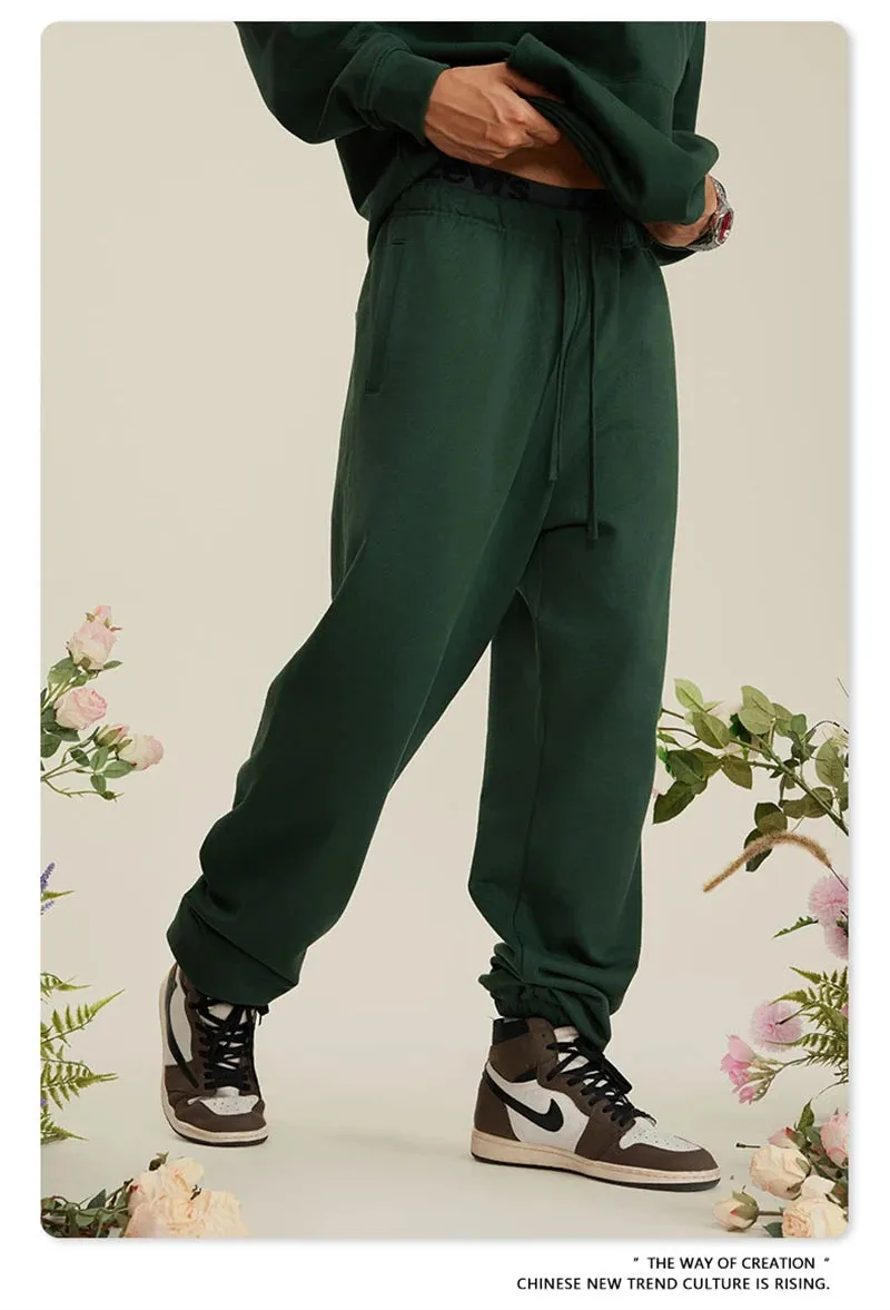 Obsidian Phoenix Luxury 440gsm Heavyweight Sweatpants - Unisex Loose-Fit Casual Sport Joggers