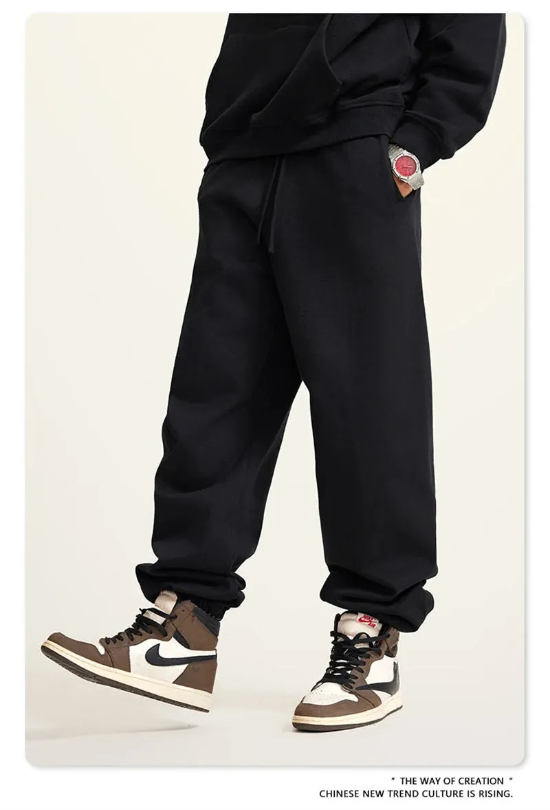 Obsidian Phoenix Luxury 440gsm Heavyweight Sweatpants - Unisex Loose-Fit Casual Sport Joggers