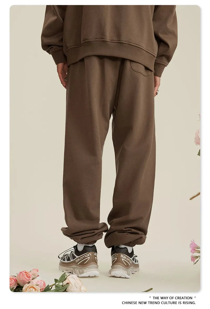 Obsidian Phoenix Luxury 440gsm Heavyweight Sweatpants - Unisex Loose-Fit Casual Sport Joggers