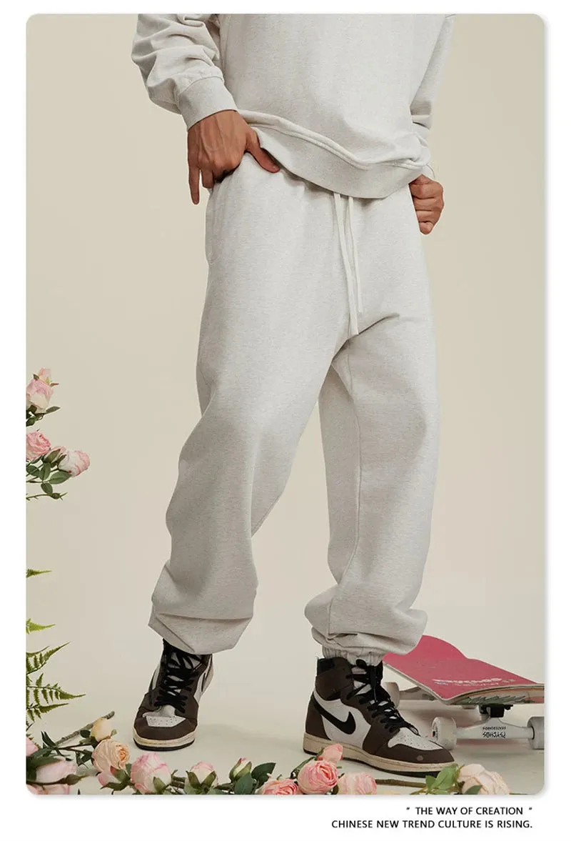 Obsidian Phoenix Luxury 440gsm Heavyweight Sweatpants - Unisex Loose-Fit Casual Sport Joggers