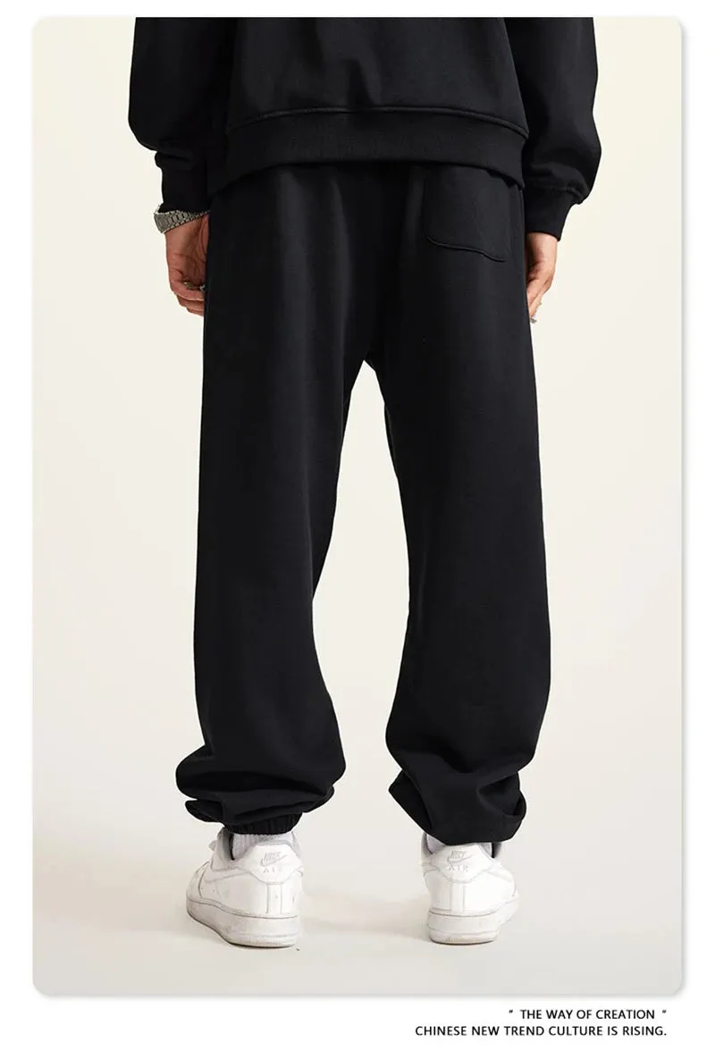 Obsidian Phoenix Luxury 440gsm Heavyweight Sweatpants - Unisex Loose-Fit Casual Sport Joggers