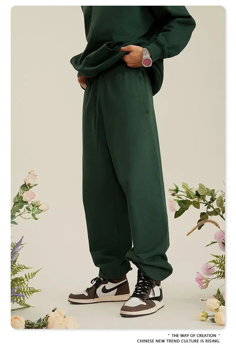 Obsidian Phoenix Luxury 440gsm Heavyweight Sweatpants - Unisex Loose-Fit Casual Sport Joggers