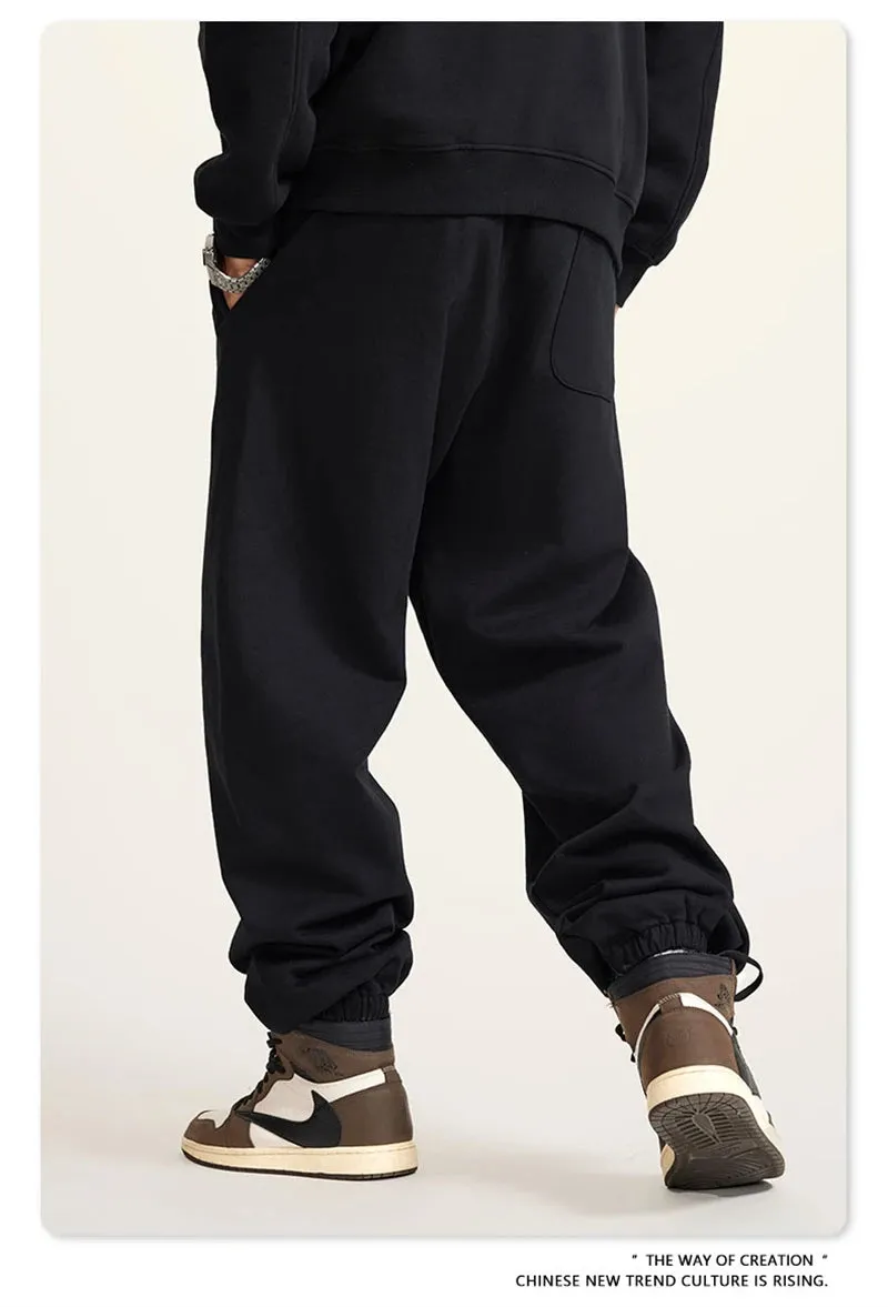 Obsidian Phoenix Luxury 440gsm Heavyweight Sweatpants - Unisex Loose-Fit Casual Sport Joggers