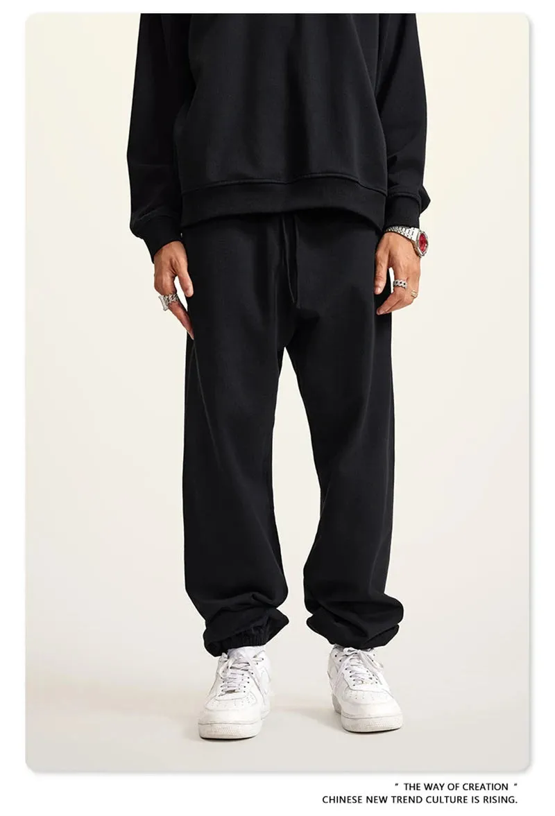 Obsidian Phoenix Luxury 440gsm Heavyweight Sweatpants - Unisex Loose-Fit Casual Sport Joggers
