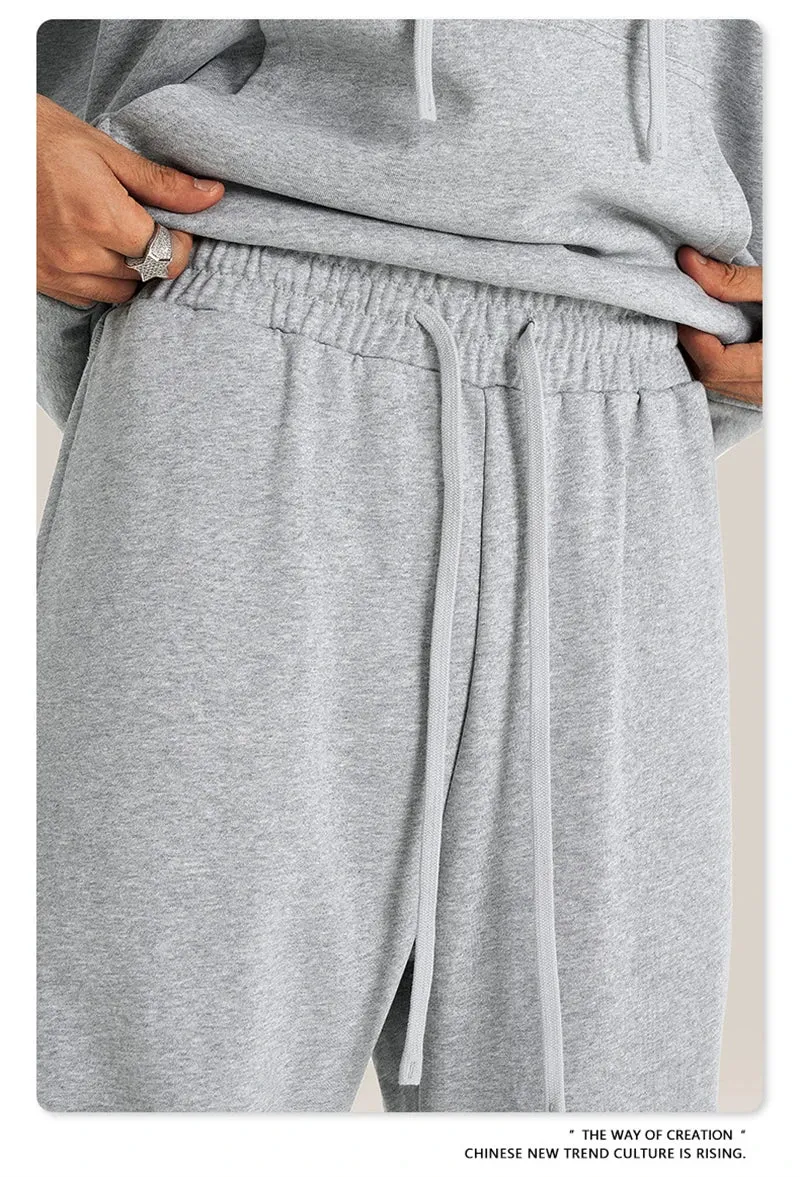 Obsidian Phoenix Luxury 440gsm Solid Sweatpants - Unisex Heavyweight Casual Loose-Fit Sports Joggers
