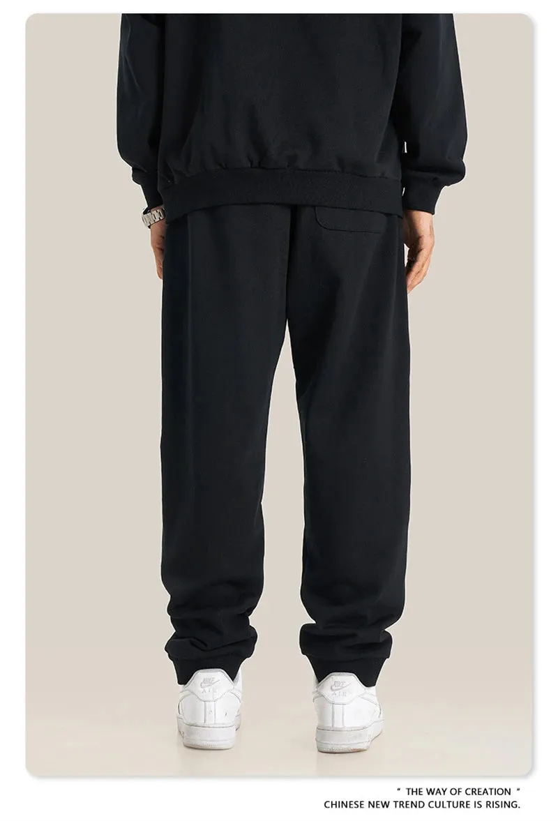 Obsidian Phoenix Luxury 440gsm Solid Sweatpants - Unisex Heavyweight Casual Loose-Fit Sports Joggers