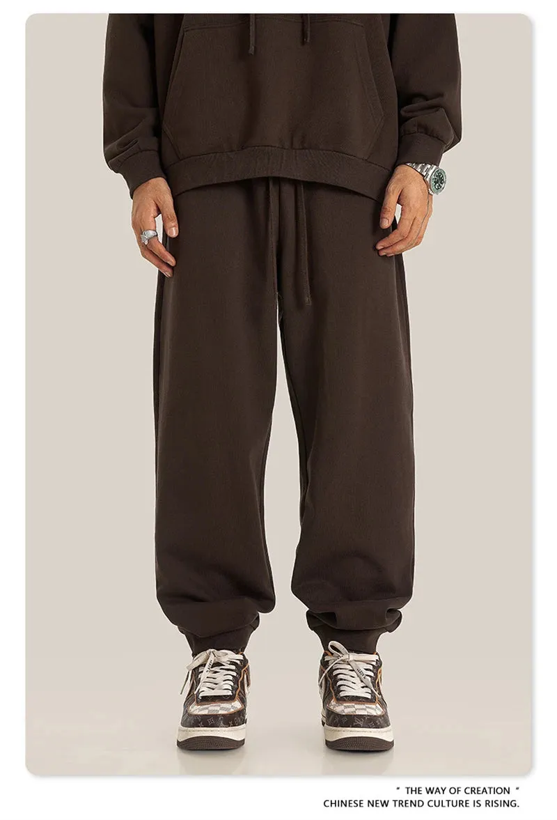 Obsidian Phoenix Luxury 440gsm Solid Sweatpants - Unisex Heavyweight Casual Loose-Fit Sports Joggers