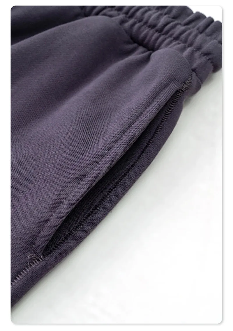 Obsidian Phoenix Luxury 440gsm Solid Sweatpants - Unisex Heavyweight Casual Loose-Fit Sports Joggers