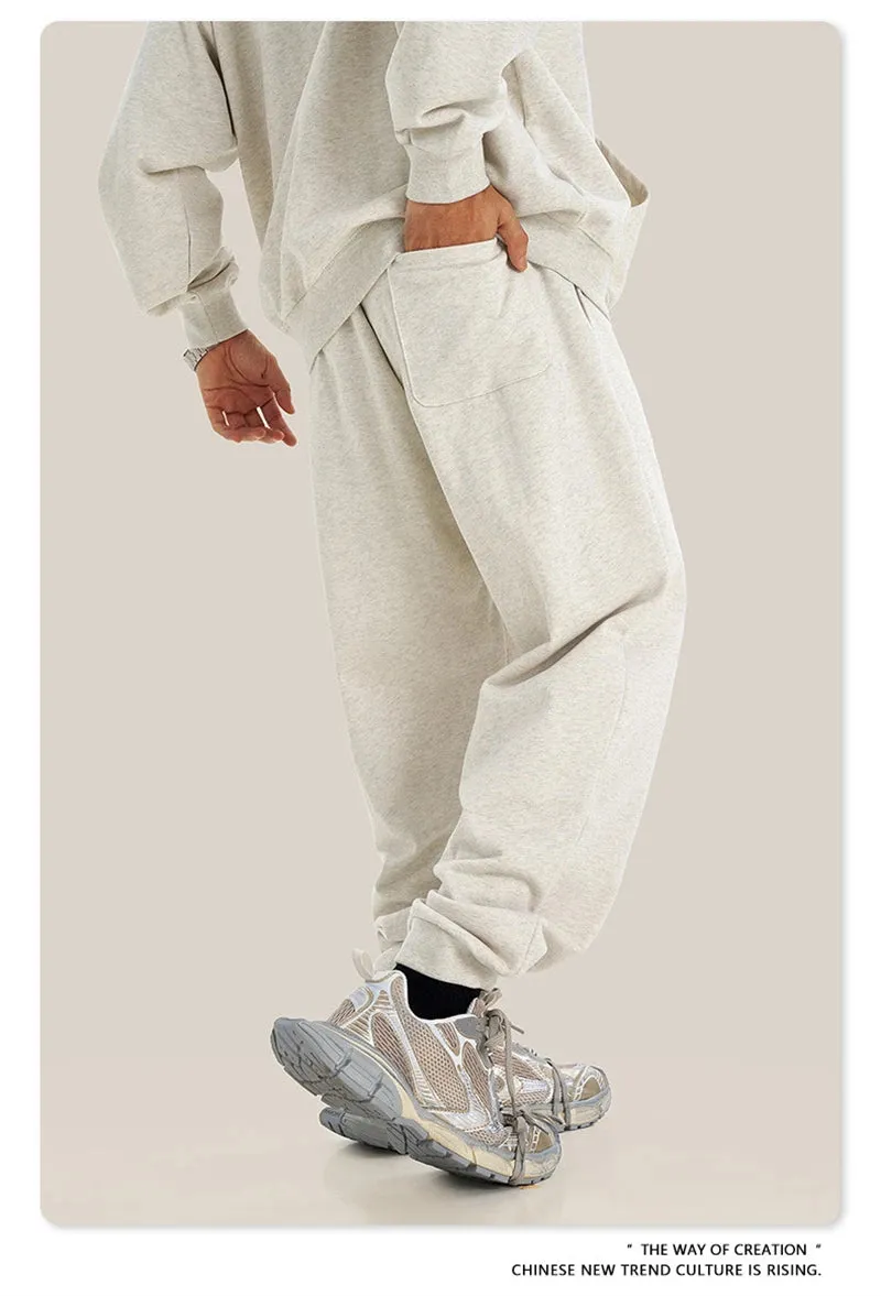Obsidian Phoenix Luxury 440gsm Solid Sweatpants - Unisex Heavyweight Casual Loose-Fit Sports Joggers