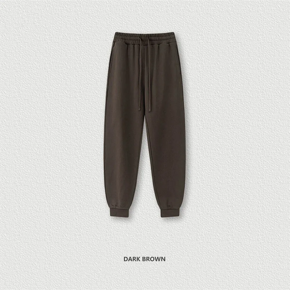 Obsidian Phoenix Luxury 440gsm Solid Sweatpants - Unisex Heavyweight Casual Loose-Fit Sports Joggers